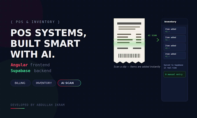 build a custom pos and inventory management system