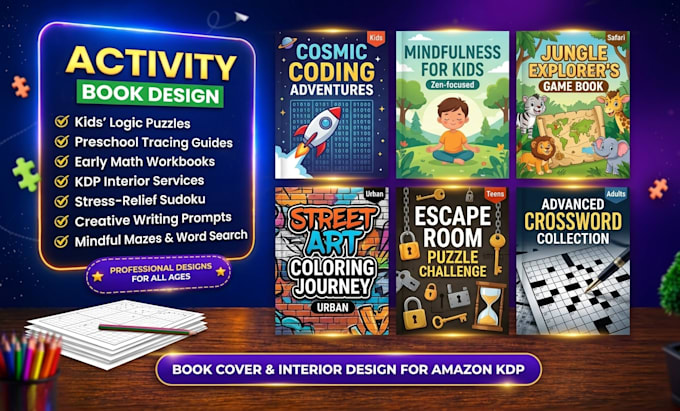 do amazon KDP kids activity book