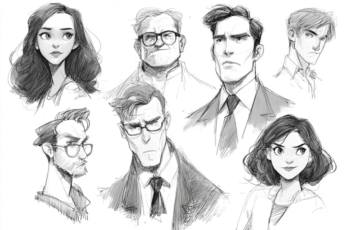 sketch a character for you