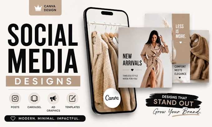 Create canva design for instagram post carousel and social media ...