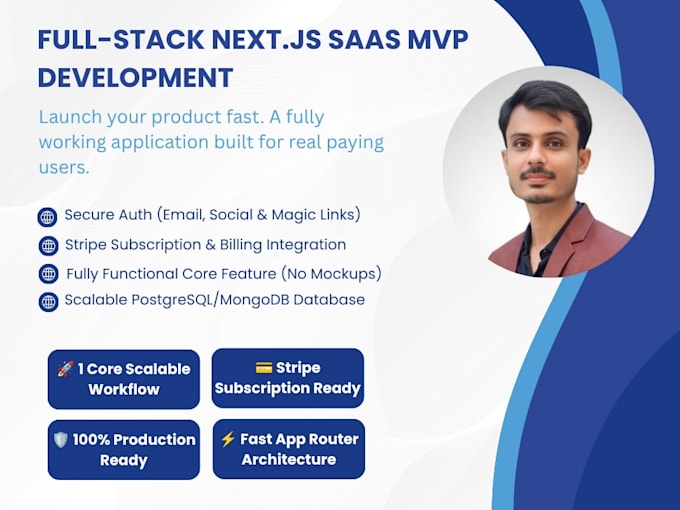 nextjs saas mvp with auth and billing