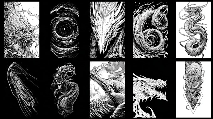 design a bold custom tattoo artwork