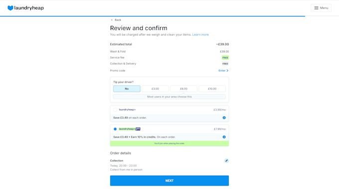 build a full stack web application for your laundry business