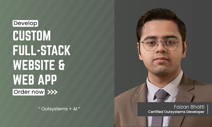 build custom full stack websites and web apps using outsystems and ai