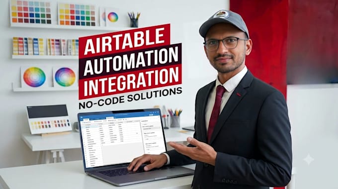 setup your airtable database with the automation and integrations