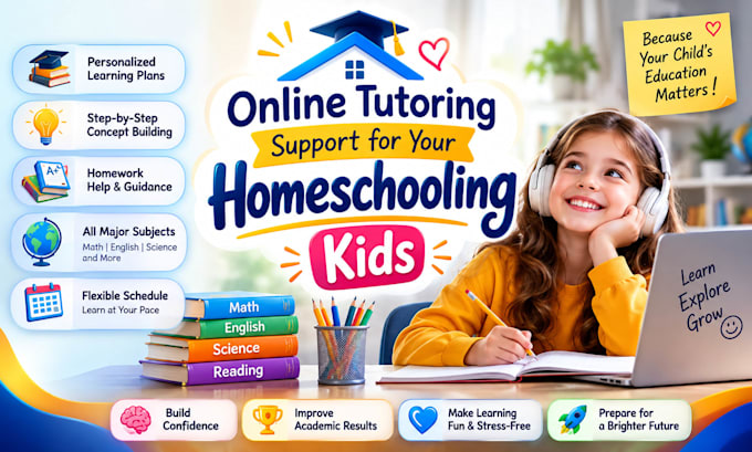 provide online tutoring support for homeschooling kids