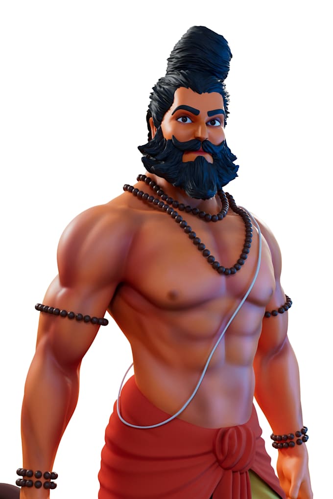 create a stylized 3d character model for animation and games