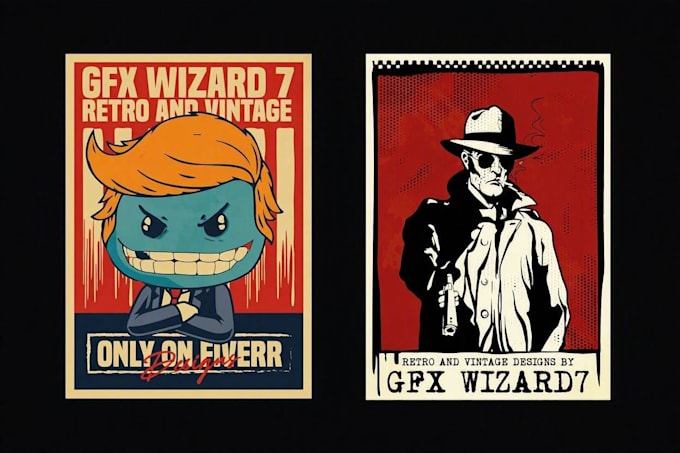 design retro vintage poster