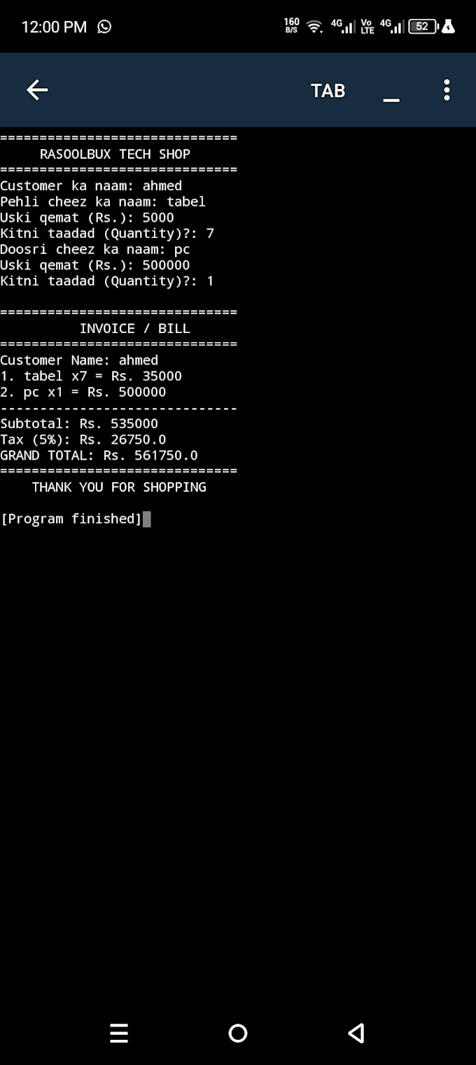 build custom python billing systems and automation scripts for shop owners
