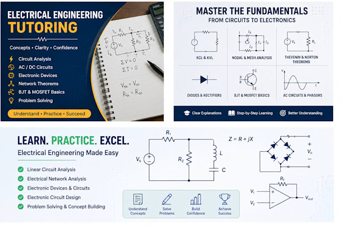 professionally tutor you in electrical engineering