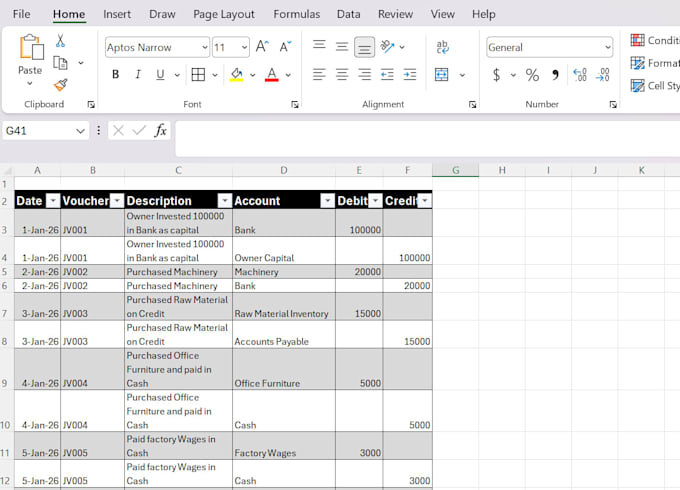 do excel bookkeeping for businesses