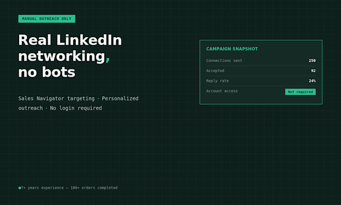 send manual linkedin connection requests for b2b outreach