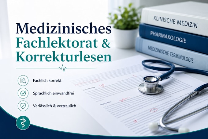 proofread and edit your german medical texts