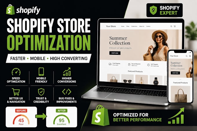 optimize your shopify store for speed, UX and conversions