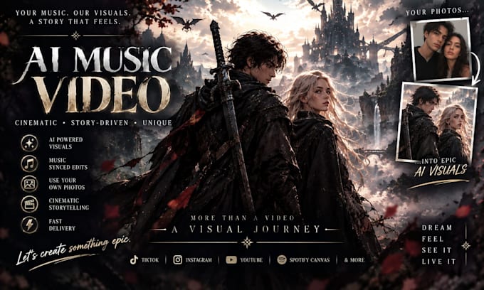 create cinematic ai music video clips for your song
