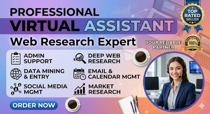 do professional web research and virtual assistant copy paste work
