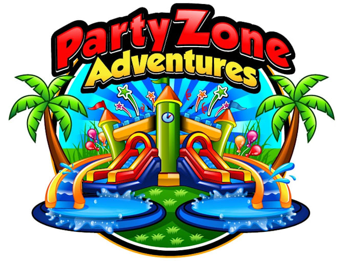 design amazing bounce house logo