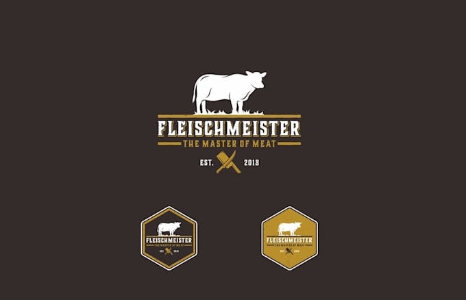 create meat brand fischmeister logo