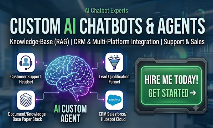 custom ai chatbots and customer service agents