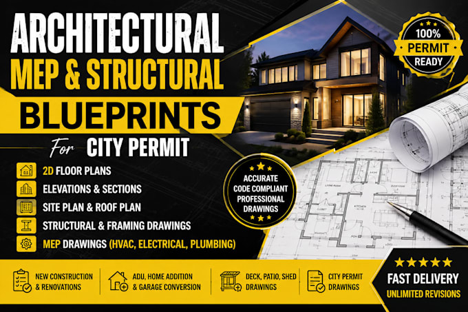 create city permit architectural and construction drawings