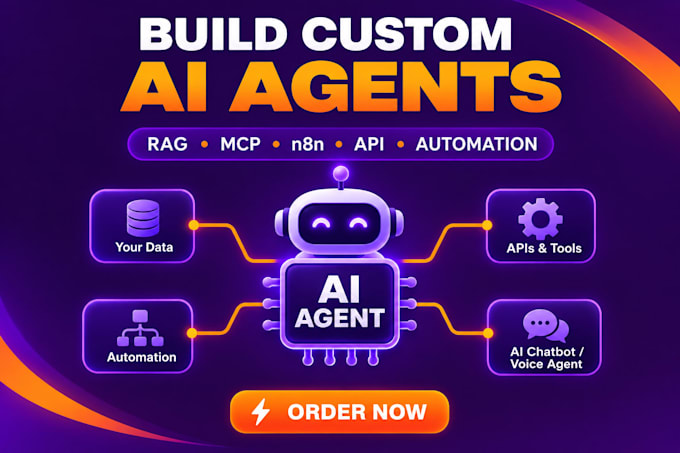 build custom ai agents, ai automation, chatbot, rag and API integrations