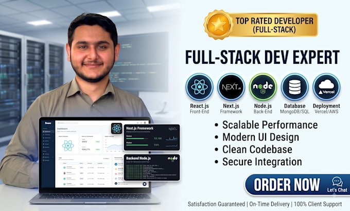 develop a full stack web app with react nextjs and nodejs