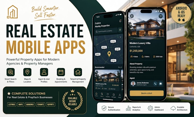 develop a real estate or property management mobile app