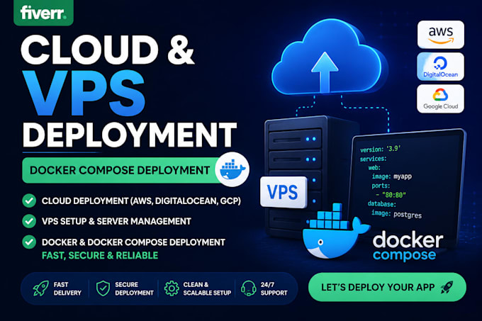 deploy your web application on linux server, vps, docker or cloud