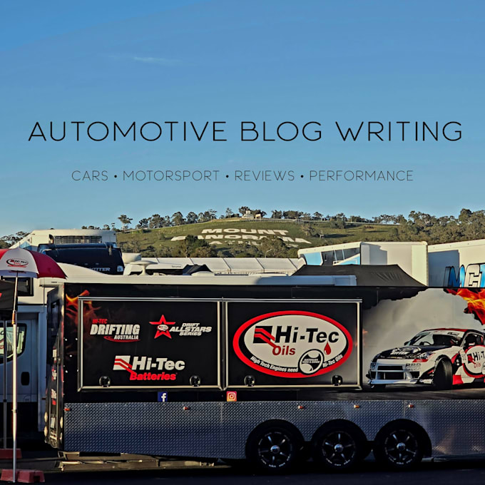 write engaging automotive blog posts and articles