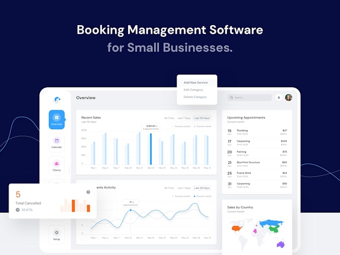 develop custom booking software online booking system and reservation web app