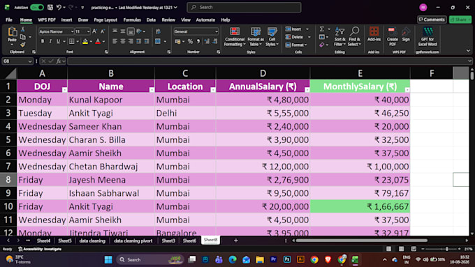 fix, clean, deduplicate, and format your excel data