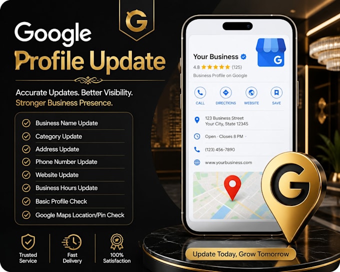 optimize your business profile and google maps listing