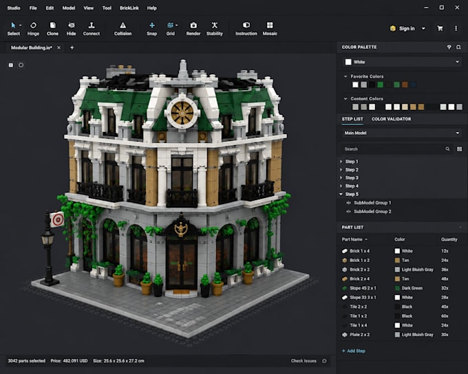 design custom 3d lego models and minifigures