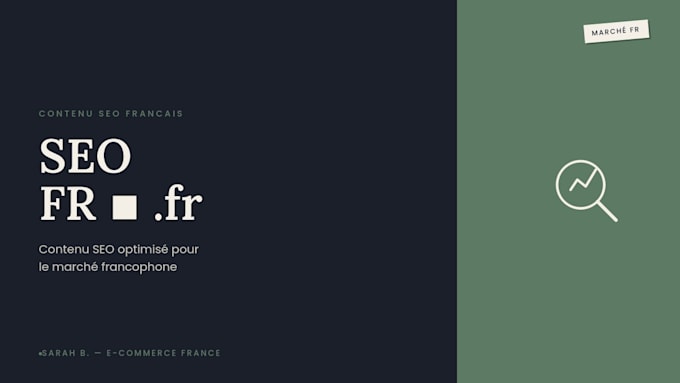 write SEO optimized french content for your website or blog