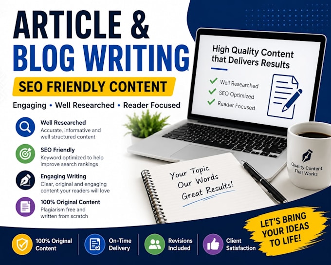 write engaging SEO blog posts and articles