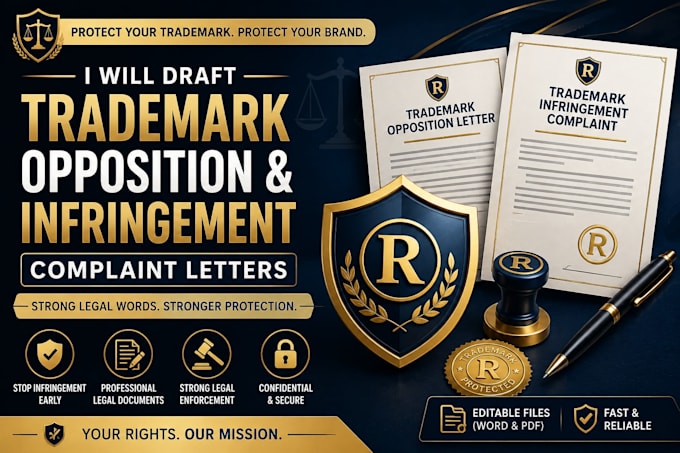 draft trademark opposition and infringement complaint letters