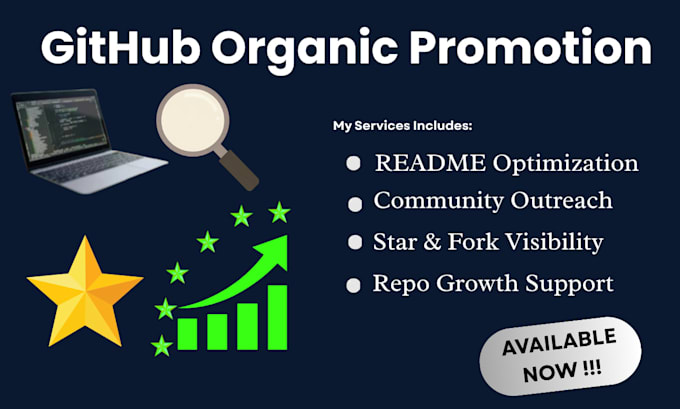 organic github repository promotion for stars and visibility