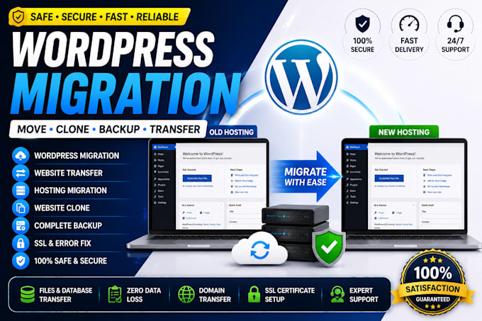 migrate, clone, backup and transfer your wordpress website