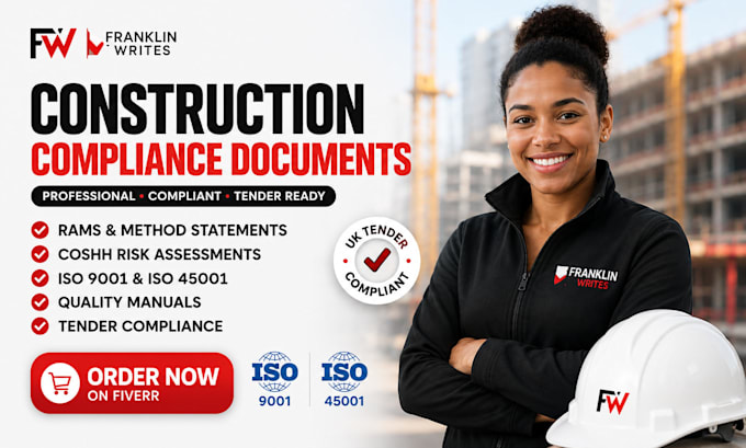 write UK construction rams coshh risk assessment iso 9001 method statement
