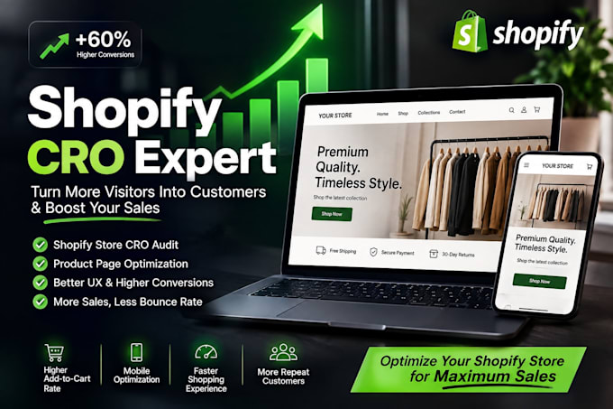 optimise your shopify store for higher conversions and sales