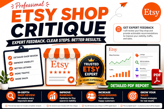 do etsy shop critique