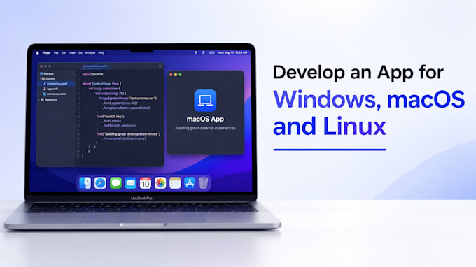develop an app for windows, macos and linux cross platform app