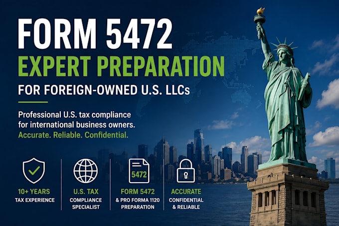 prepare form 5472 for your foreign owned US llc