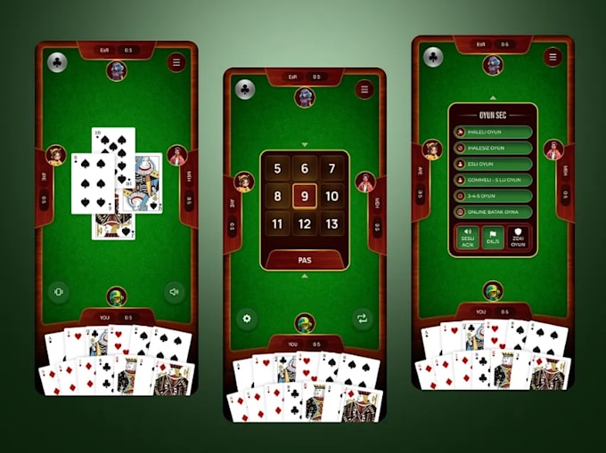 develop multiplayer card game development, poker, card game, mobile game app