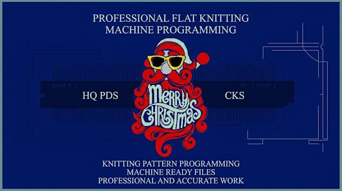 do professional flat knitting machine programming using HQ pds and cks