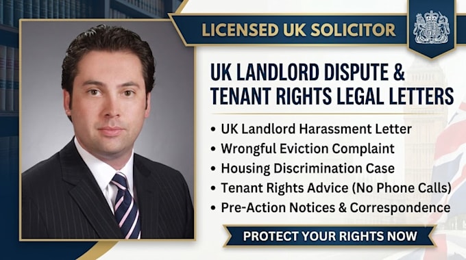 draft a UK house discrimination complaint letter and notice