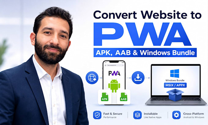 convert website to mobile app or desktop application