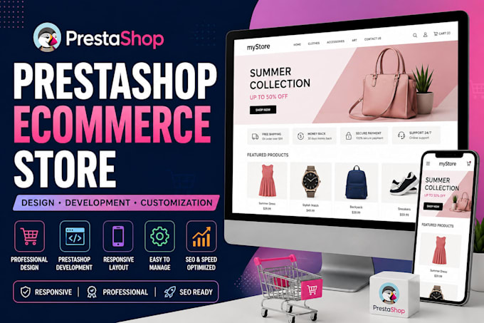 do prestashop store design develop prestashop ecommerce store