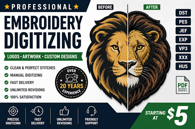 professionally digitize your logo for embroidery