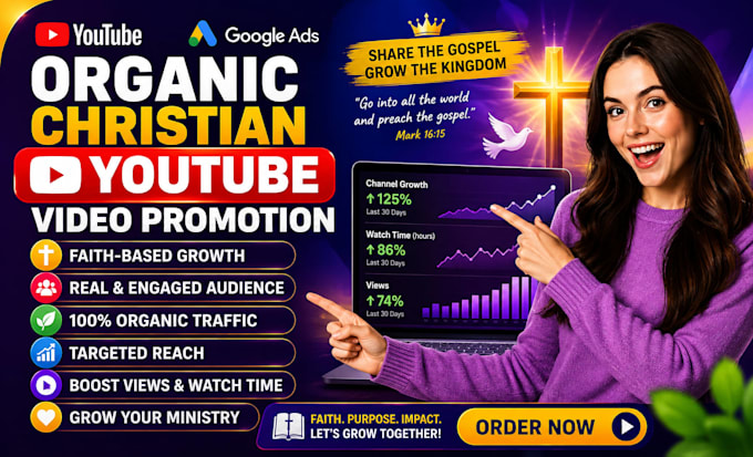 do organic christian youtube video promotion
